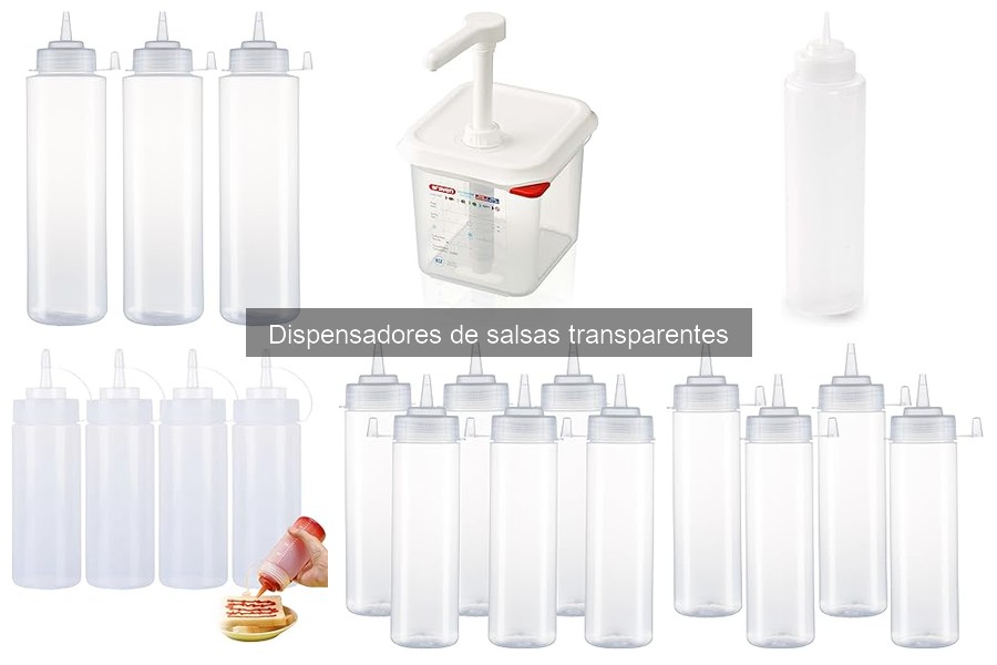 Mejores dispensadores de salsas transparentes en Amazon
