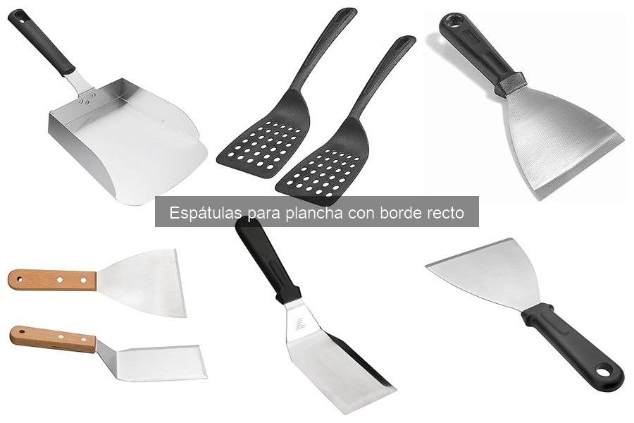 Mejores espátulas para plancha con borde recto para principiantes