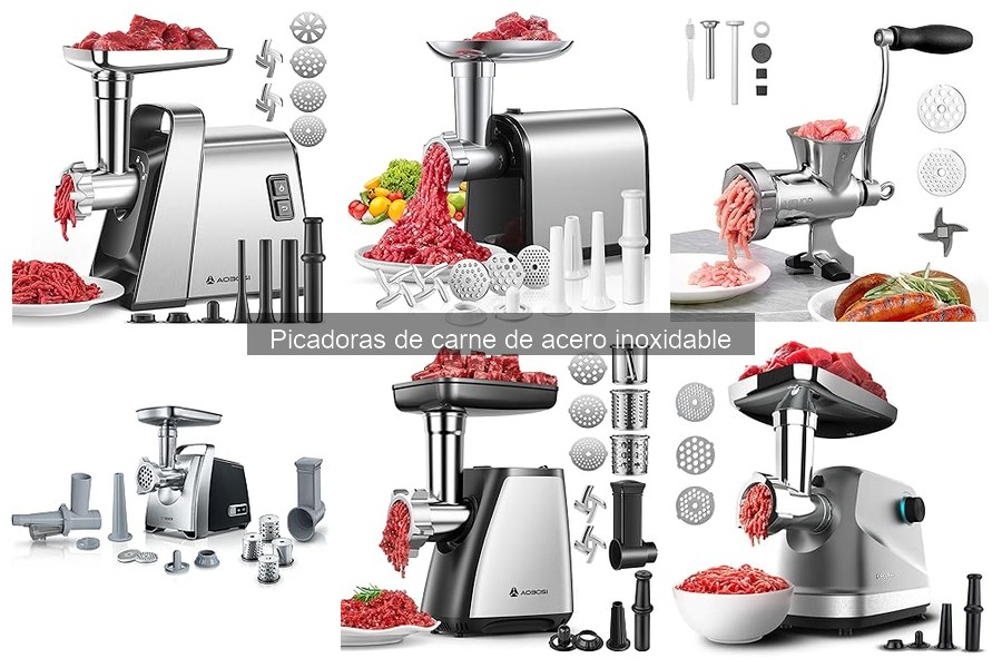 Mejores marcas de picadoras de carne de acero inoxidable