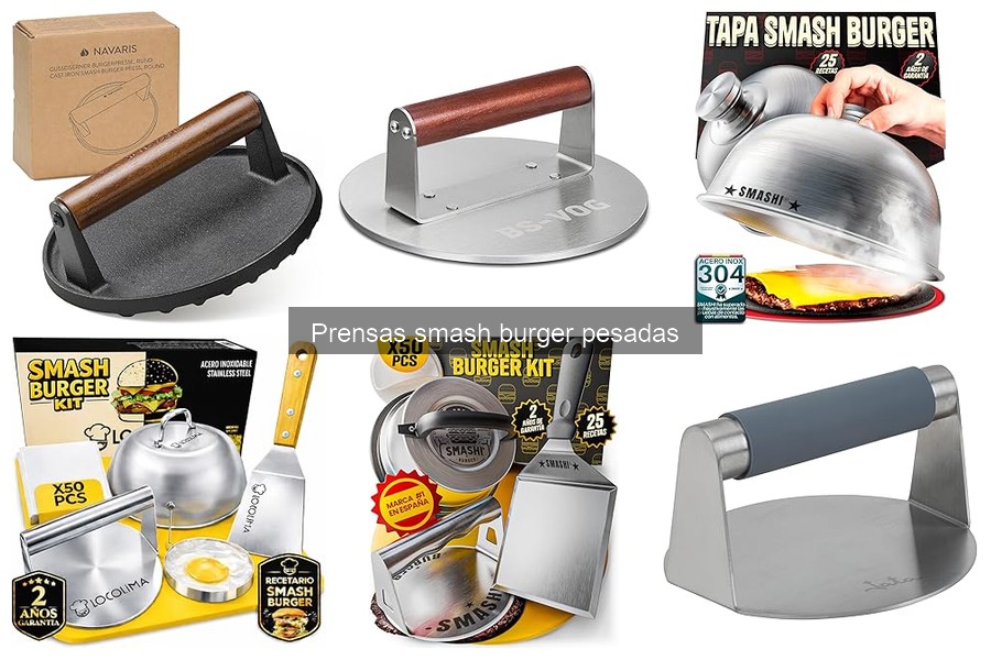 Mejores materiales para prensas smash burger pesadas
