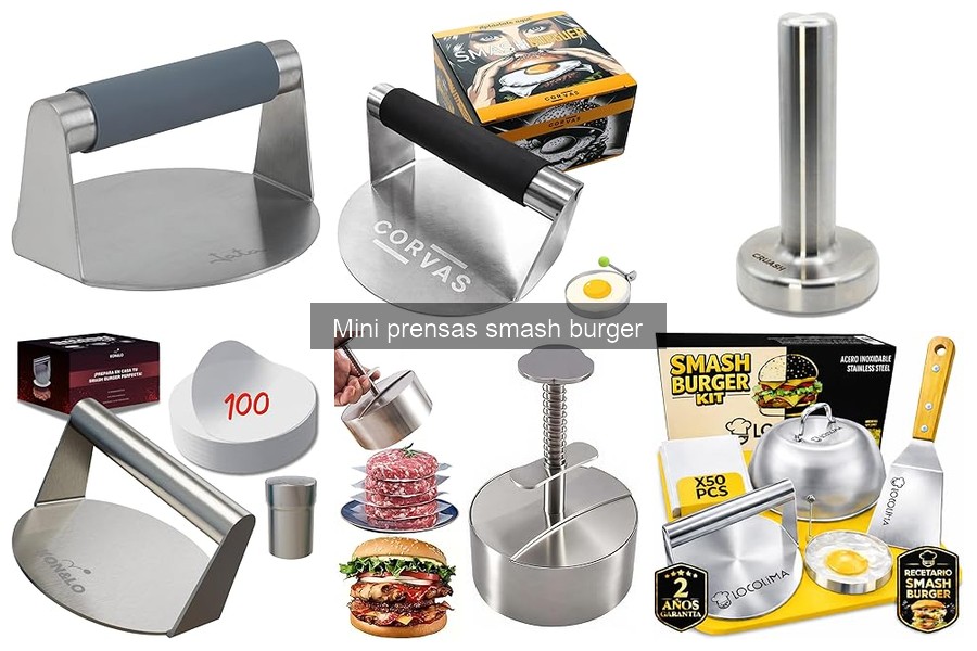 Mejores mini prensas smash burger: comparativa de productos