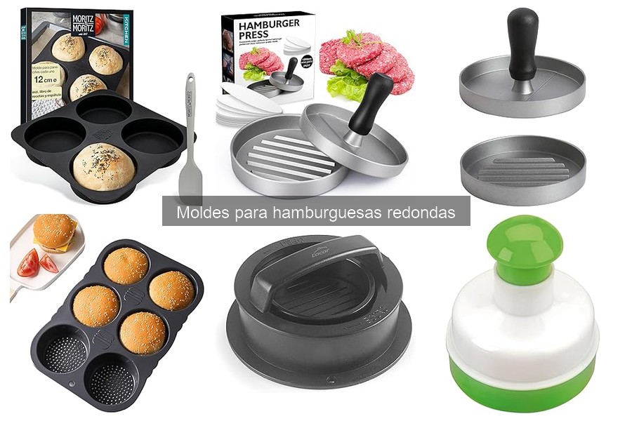 Mejores Moldes para Hamburguesas Redondas en Varios Tamaños