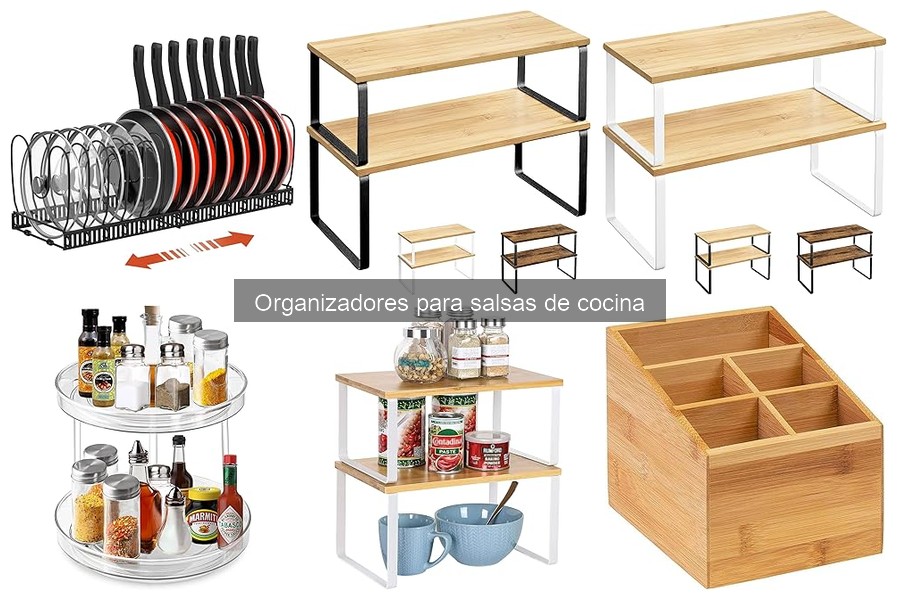 Mejores organizadores para salsas de cocina que debes conocer