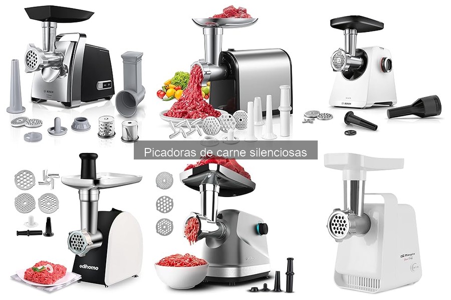 Mejores picadoras de carne silenciosas para uso doméstico