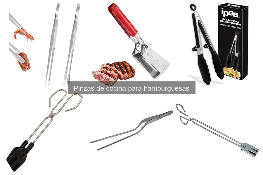 Mejores pinzas de cocina para hamburguesas según precios