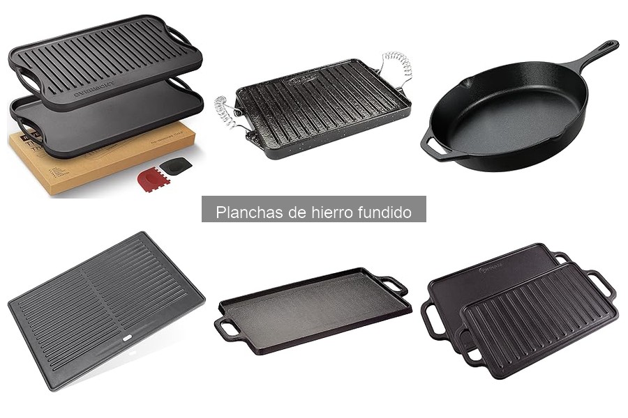Mejores planchas de hierro fundido para cocinar en casa
