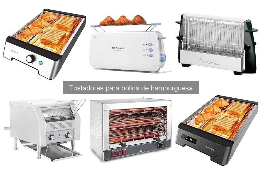 Mejores precios para tostadores de bollos de hamburguesa