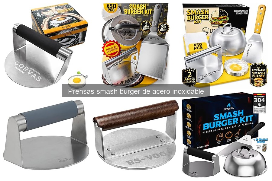 Mejores Prensas Smash Burger de Acero Inoxidable para Casa