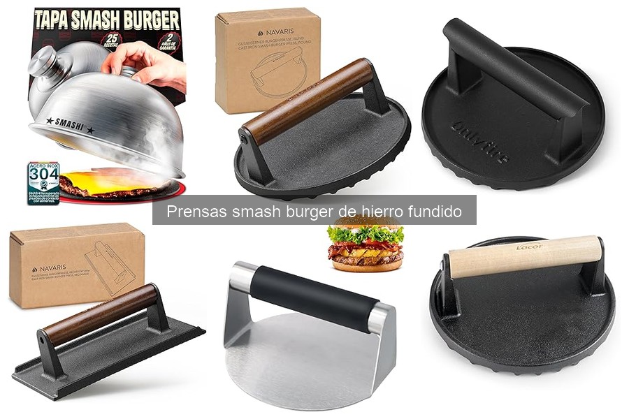 Mejores prensas smash burger de hierro fundido para principiantes