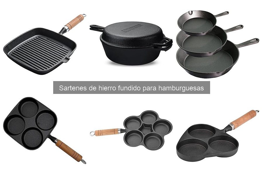 Mejores sartenes de hierro fundido para smash burgers