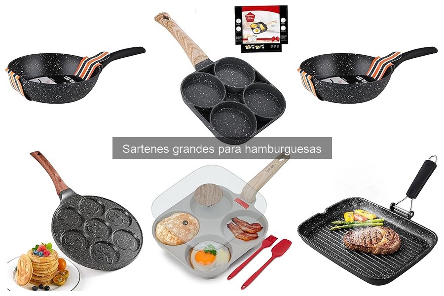 Mejores sartenes grandes para hamburguesas en 2023
