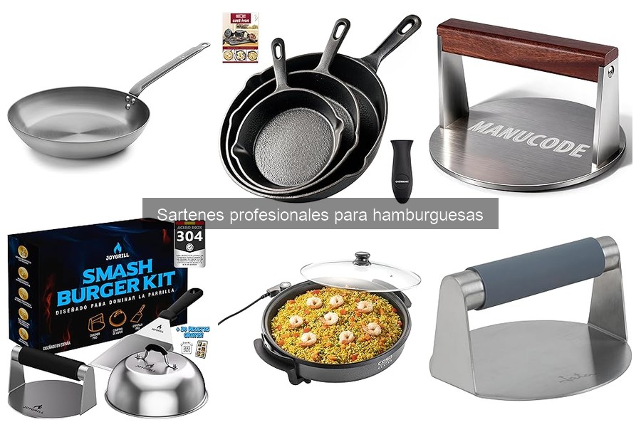 Mejores sartenes profesionales para hamburguesas en 2023