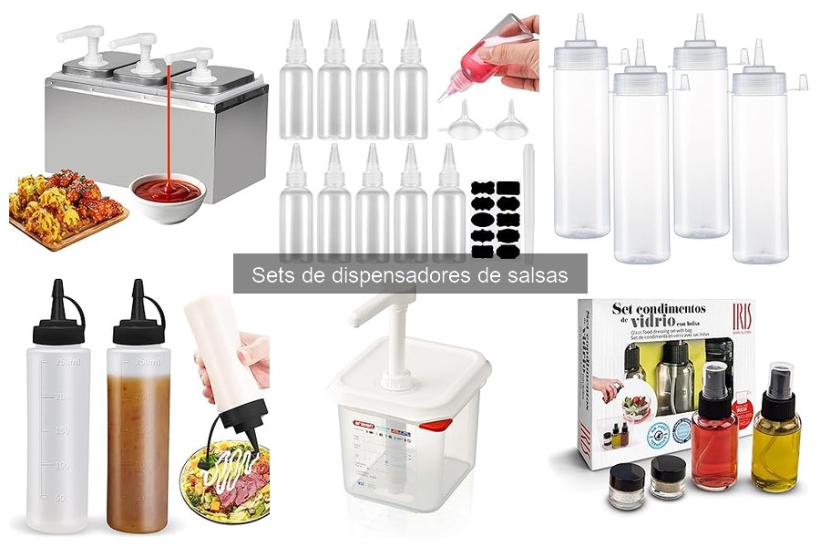 Mejores sets de dispensadores de salsas para parrillas