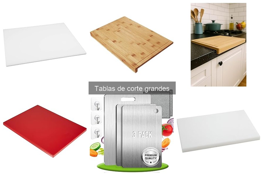 Mejores tablas de corte grandes para cocinas pequeñas
