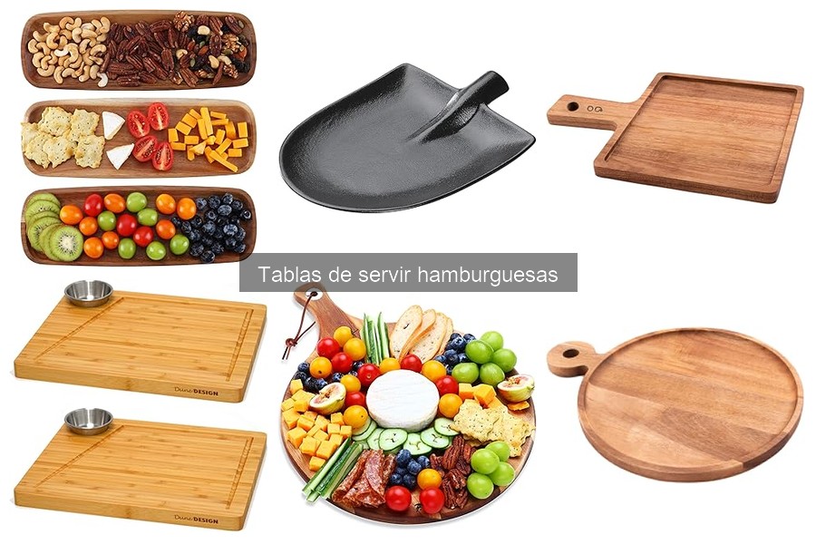 Mejores tablas de servir hamburguesas para fiestas: comparativa