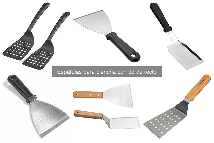 Modos de uso de espátulas con borde recto en recetas