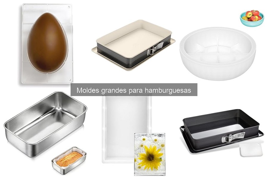 Moldes grandes para hamburguesas en dietas especiales