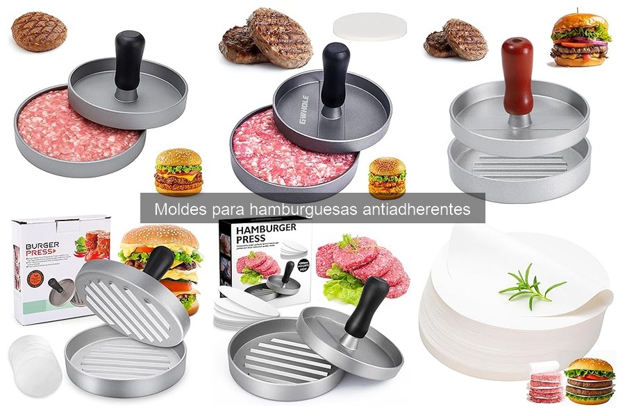 Moldes para hamburguesas antiadherentes: guía para principiantes