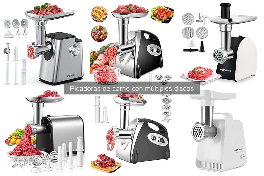 Ofertas en picadoras de carne con múltiples discos 2023
