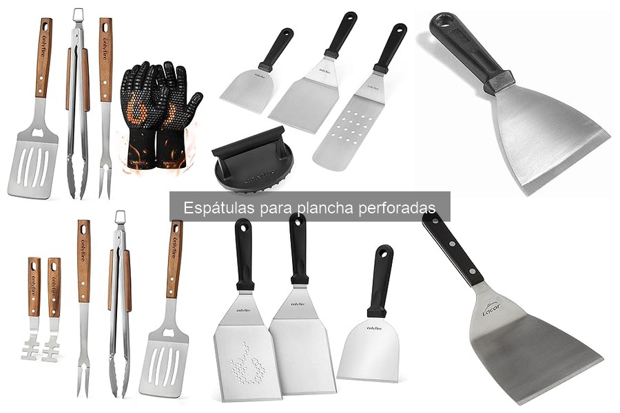 Opiniones de usuarios sobre espátulas perforadas para plancha