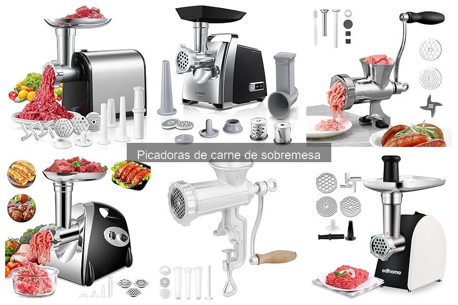 Opiniones de usuarios sobre picadoras de carne de sobremesa