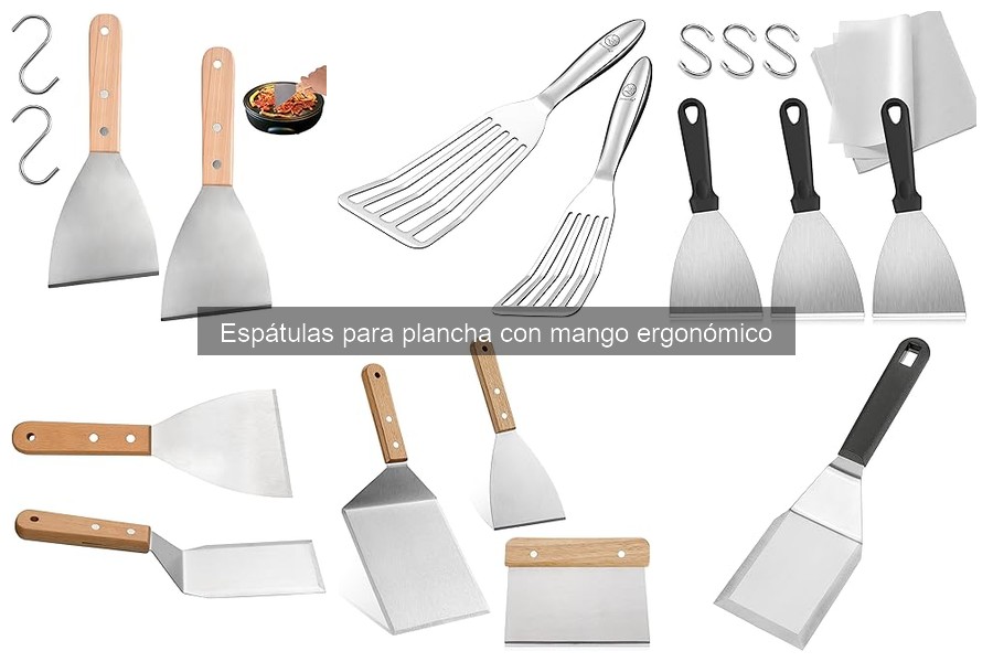 Opiniones sobre espátulas con mango ergonómico para cocinar
