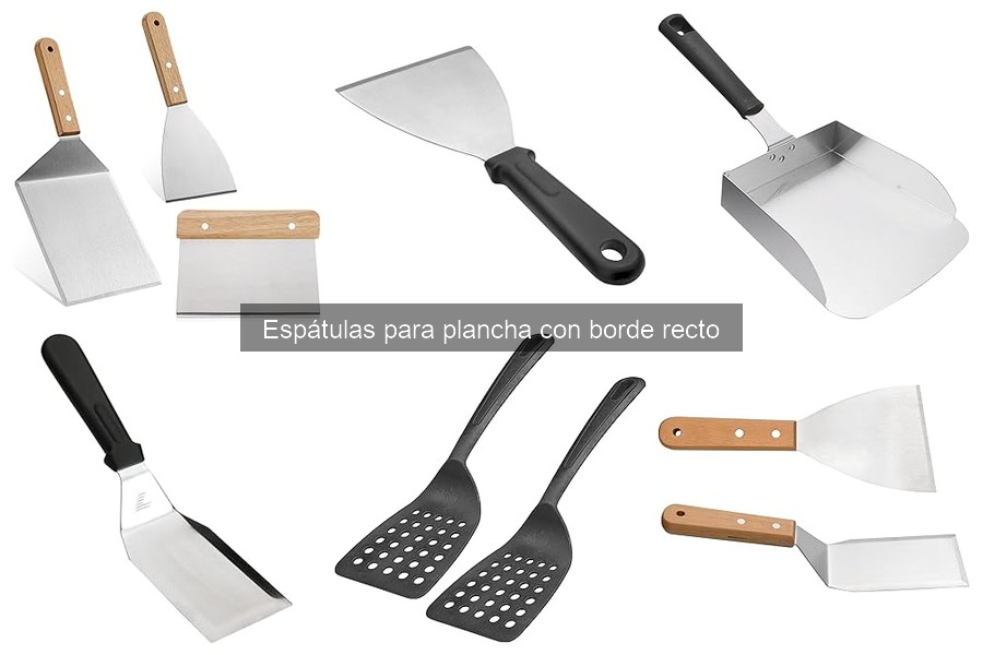 Opiniones sobre espátulas para plancha con borde recto