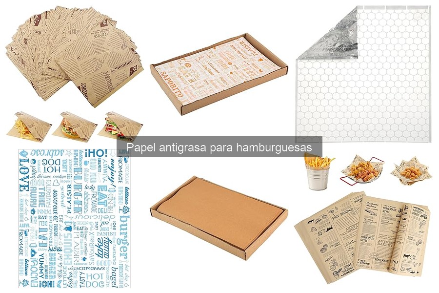 Papel antigrasa biodegradable para hamburguesas: beneficios y más