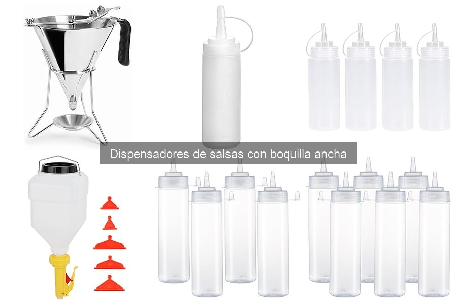 Personaliza tu dispensador de salsas con boquilla ancha