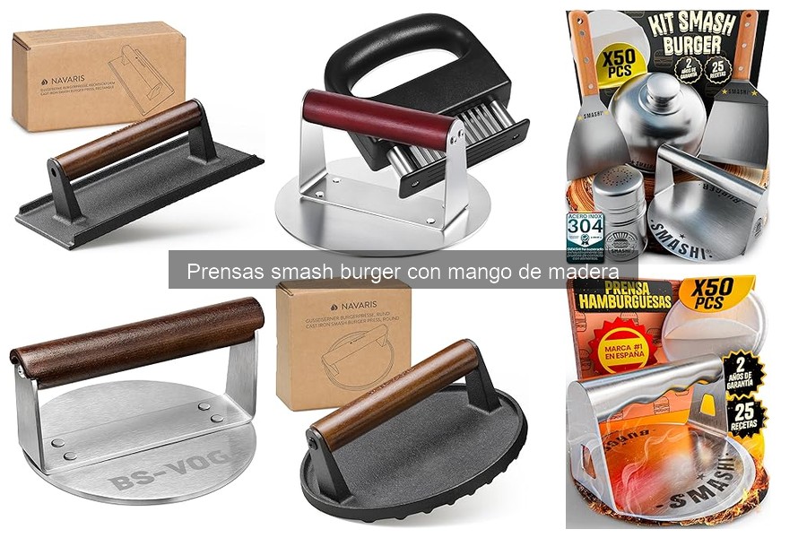 Personaliza tus hamburguesas con una prensa smash burger