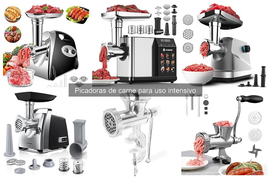 Picadoras de carne para uso intensivo: características destacadas