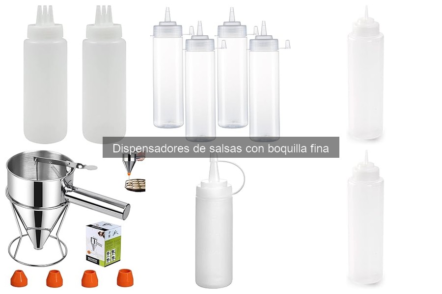 Precio promedio de dispensadores de salsas con boquilla fina