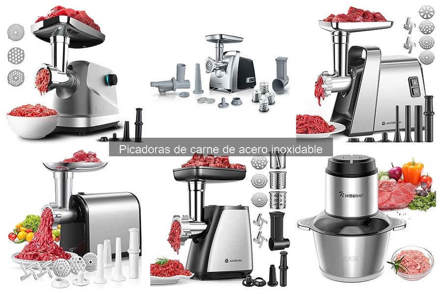 Precios de picadoras de carne de acero inoxidable y dónde comprarlas