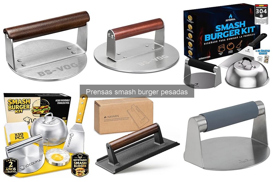 Problemas y soluciones con prensas smash burger pesadas