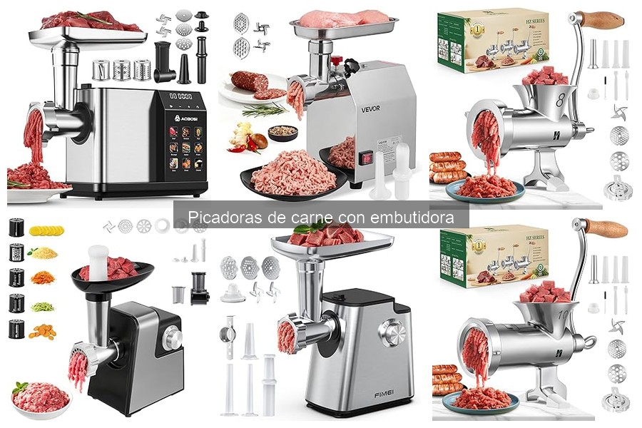 ¿Puedo hacer embutidos caseros con picadoras de carne?