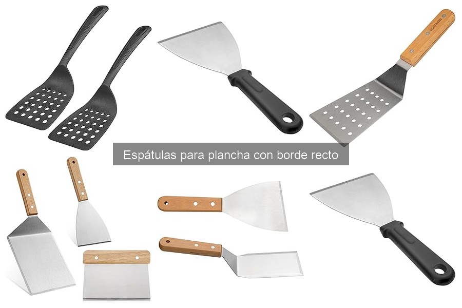 ¿Puedo usar una espátula de borde recto en superficies antiadherentes?