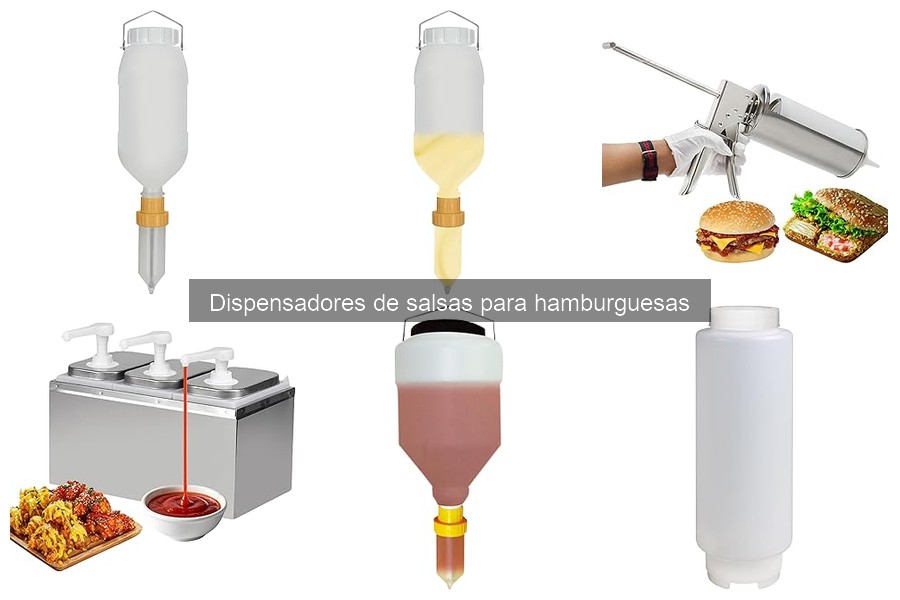 ¿Qué es un dispensador de salsas para hamburguesas?