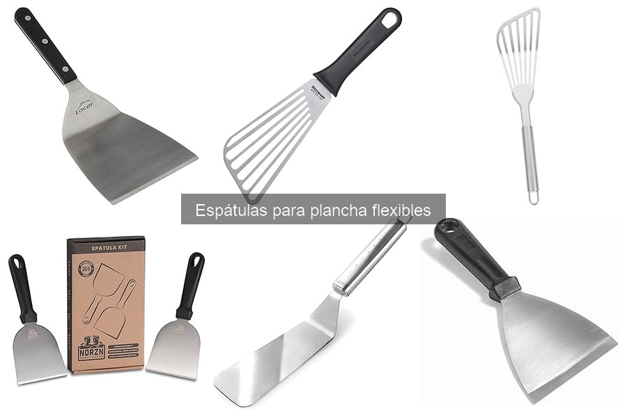 ¿Qué es una espátula flexible para plancha?