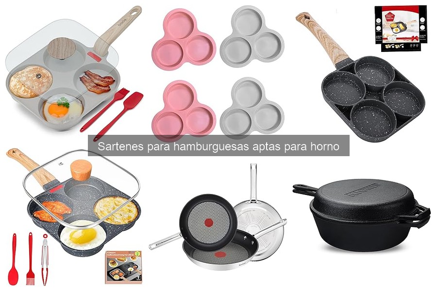 ¿Qué es una sartén para hamburguesas apta para horno?