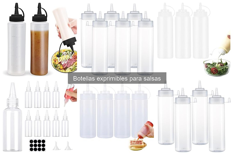¿Qué son las botellas exprimibles para salsas?