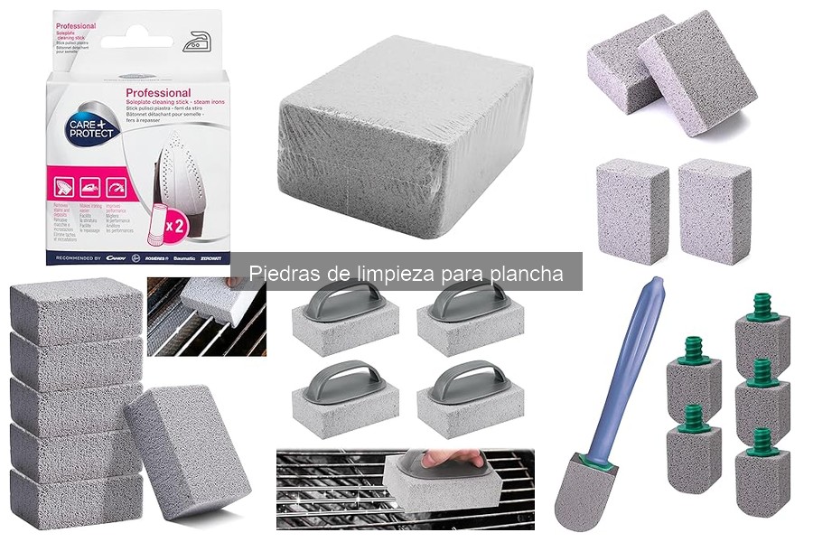 ¿Qué son las piedras de limpieza para planchas?