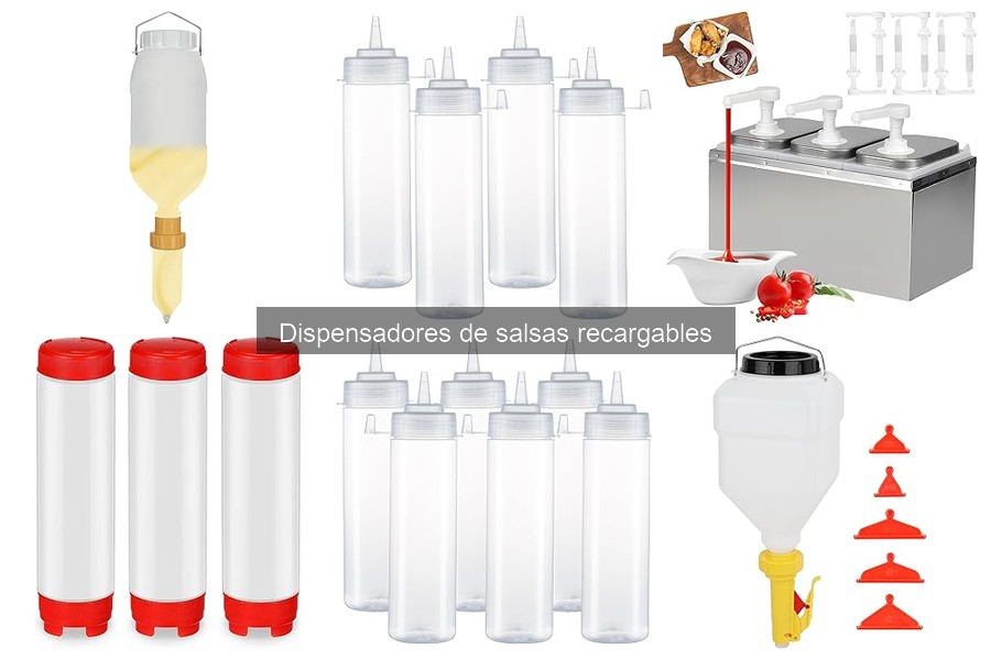 ¿Qué son los dispensadores de salsas recargables?