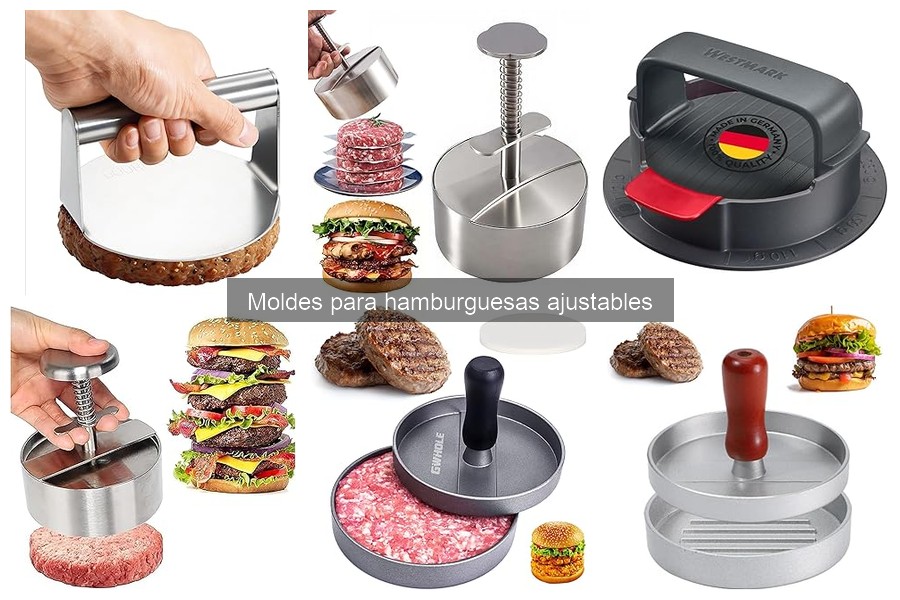 Qué son los moldes para hamburguesas ajustables: guía básica