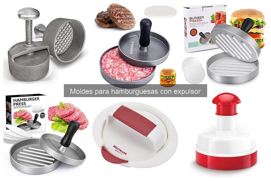 ¿Qué son los moldes para hamburguesas con expulsor?