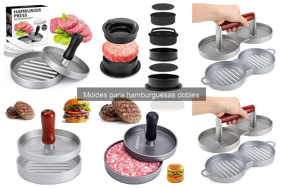¿Qué son los moldes para hamburguesas dobles? Características y usos