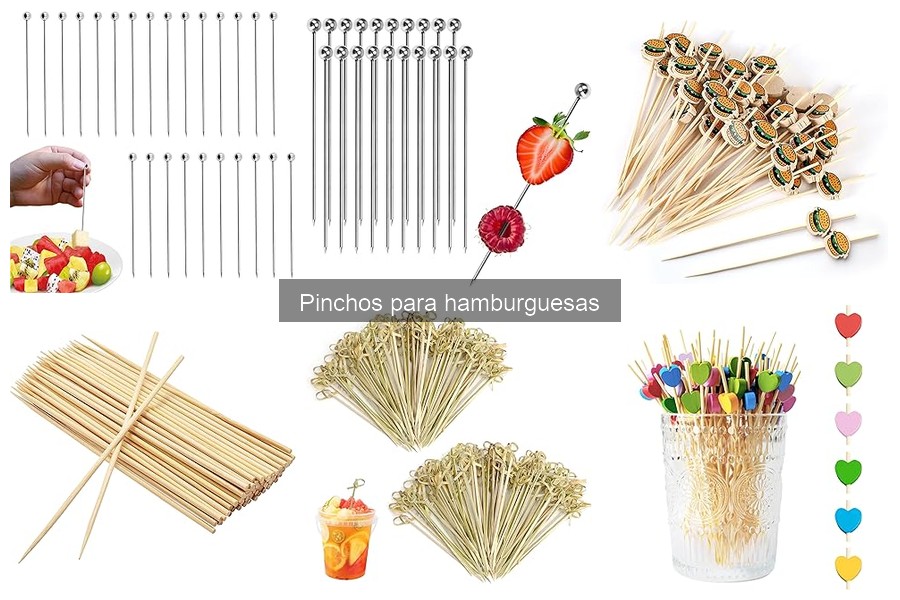 Recetas deliciosas de hamburguesas con pinchos