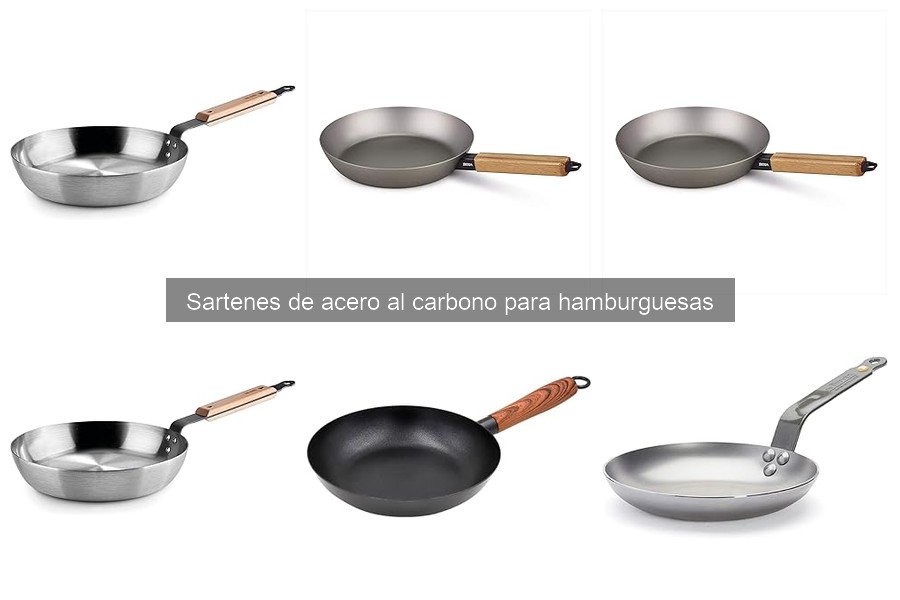 Recetas deliciosas para hamburguesas en sartenes de acero al carbono