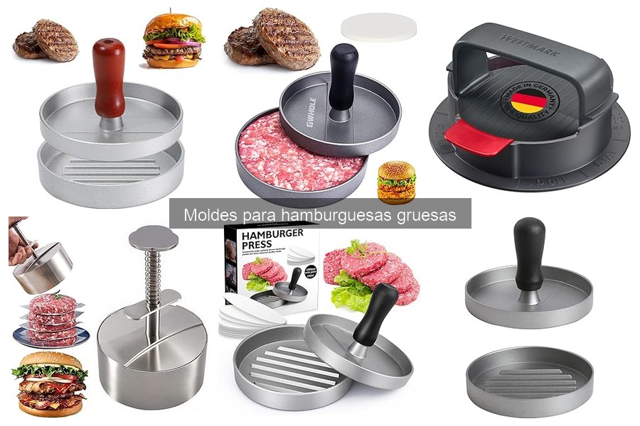 Recetas fáciles para moldes de hamburguesas gruesas
