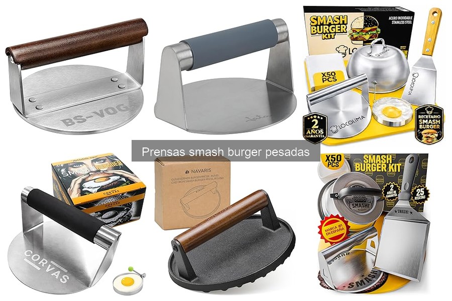 Recetas ideales para prensas smash burger pesadas