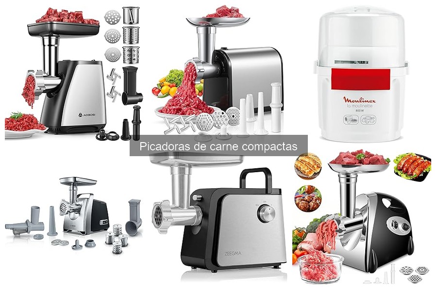 Recetas sencillas con picadoras de carne compactas